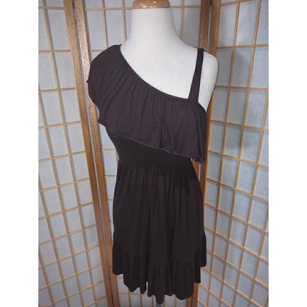 Moa Moa Sm One Shoulder Ruffle Dress
